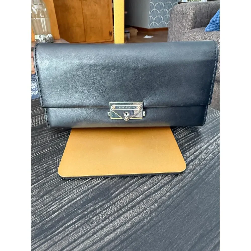 MICHAEL KORS Black Cece Large Wallet
